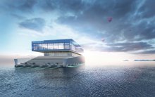 Glass Yacht - a yacht from the future