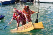 Ocean Village Marina hosts charity cardboard boat race