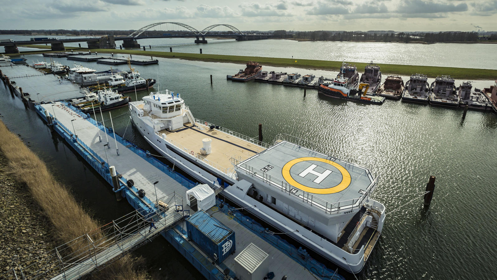 Damen launches 69m superyacht support vessel Game Changer
